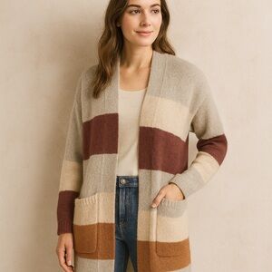 Entro Anthropologie Rabbit Hair Blend Cardigan
